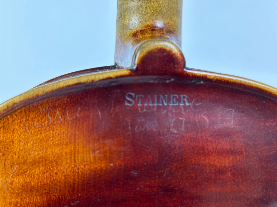 Jacobus Stainer In Ablam Prope Oenipontum 1736 Wooden Violin 24L X 8W With Bow 29L And Wooden Case [Photo 29]