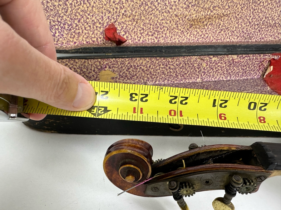 Jacobus Stainer In Ablam Prope Oenipontum 1736 Wooden Violin 24L X 8W With Bow 29L And Wooden Case [Photo 46]