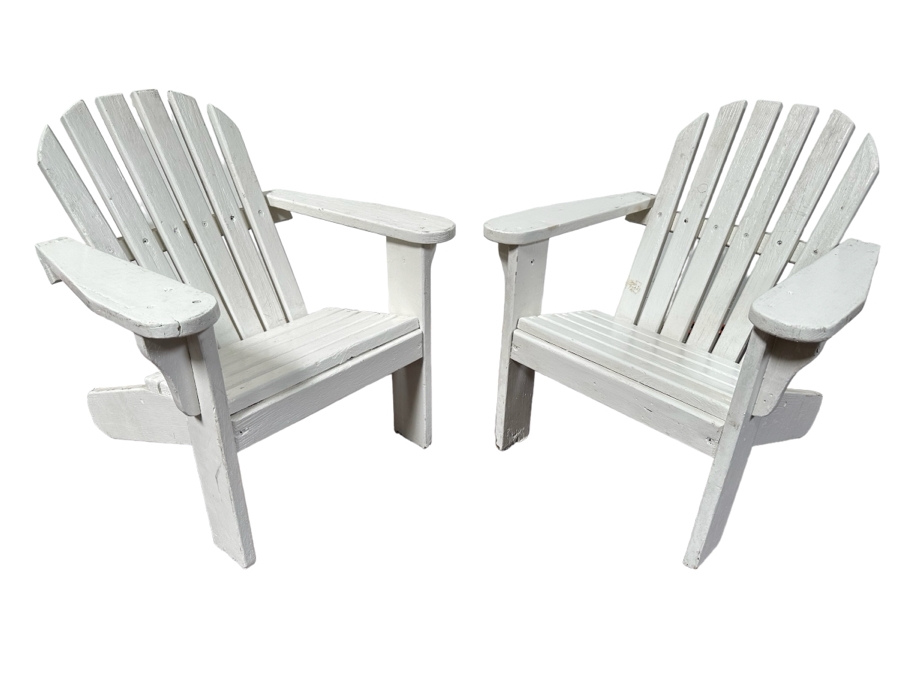 Pair Of Child's Adirondack Chairs 19W X 19D X 21H