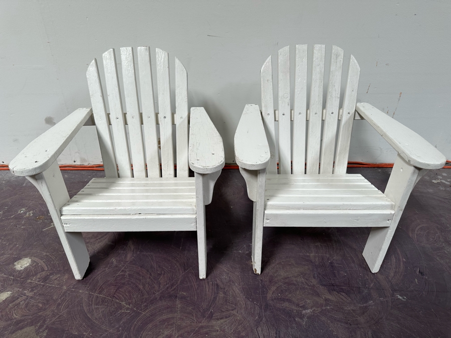 Pair Of Child's Adirondack Chairs 19W X 19D X 21H [Photo 2]