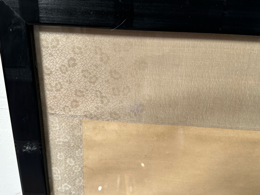 Pair Of Vintage Chinese Ancestor Paintings Framed 32.5W X 51H [Photo 15]