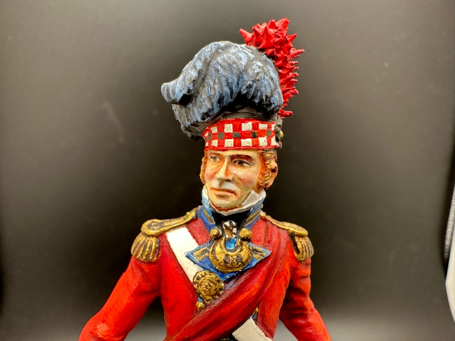 Hand Painted Metal Tin Miniature Military Figurines Toy Soldiers By Dr. David D. Michaels With Glass Domes 4.5H [Photo 9]