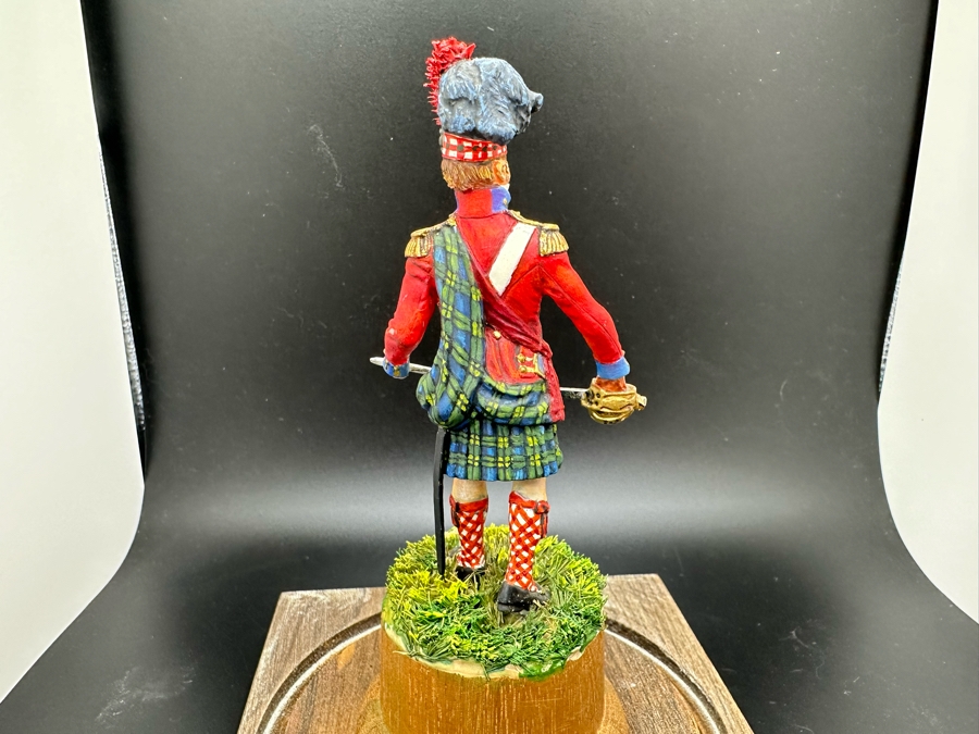 Hand Painted Metal Tin Miniature Military Figurines Toy Soldiers By Dr. David D. Michaels With Glass Domes 4.5H [Photo 14]