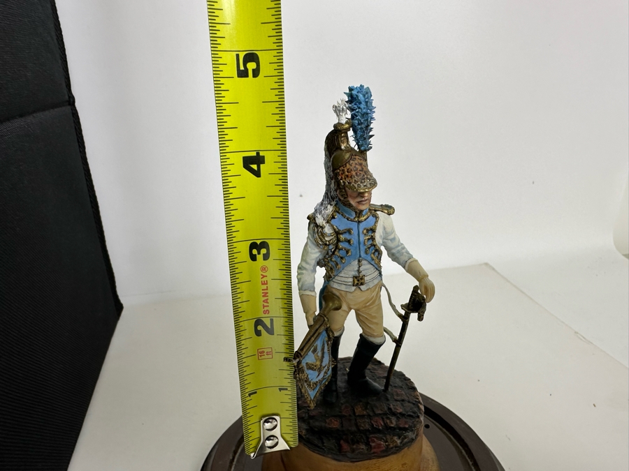 Hand Painted Metal Tin Miniature Military Figurines Toy Soldiers By Dr. David D. Michaels With Glass Domes 4.5H [Photo 15]