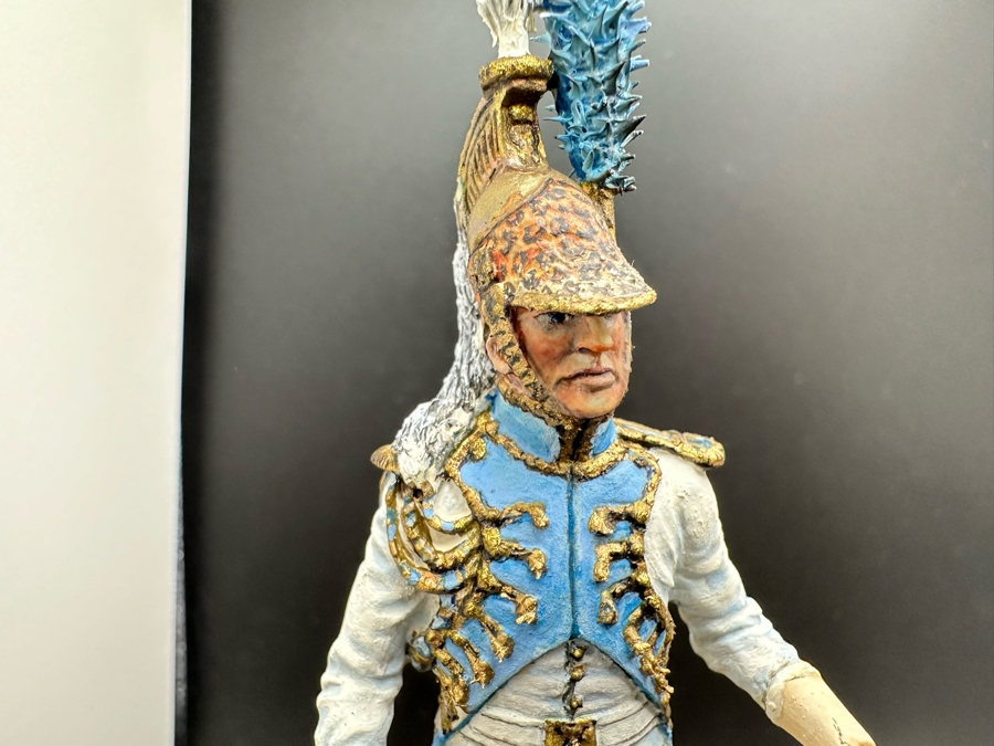 Hand Painted Metal Tin Miniature Military Figurines Toy Soldiers By Dr. David D. Michaels With Glass Domes 4.5H [Photo 4]