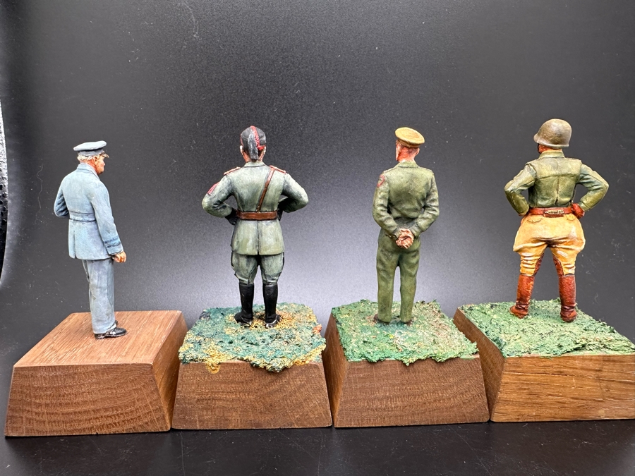 Hand Painted Metal Tin Miniature Military Figurines Toy Soldiers By Dr. David D. Michaels 2.5H [Photo 10]