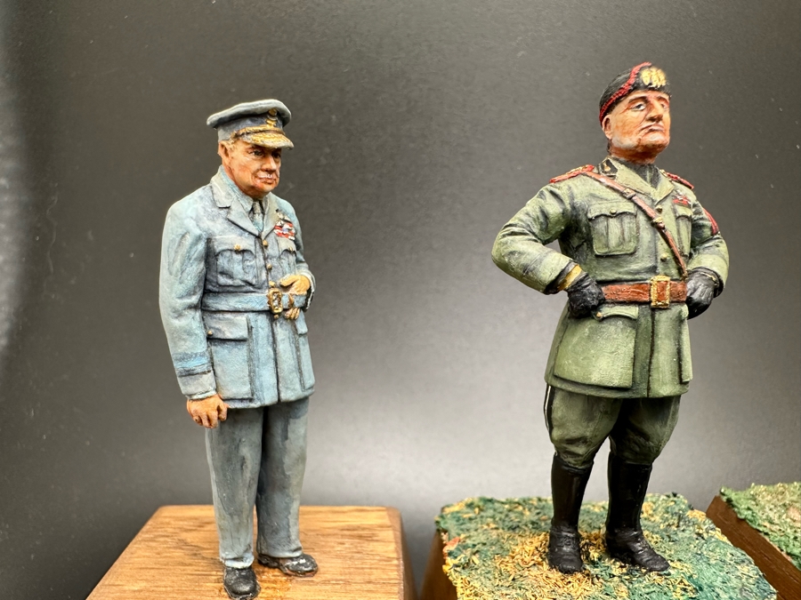 Hand Painted Metal Tin Miniature Military Figurines Toy Soldiers By Dr. David D. Michaels 2.5H [Photo 3]