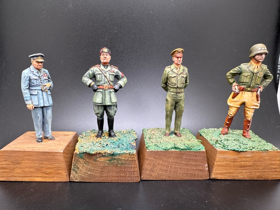 Hand Painted Metal Tin Miniature Military Figurines Toy Soldiers By Dr. David D. Michaels 2.5H [Photo 2]