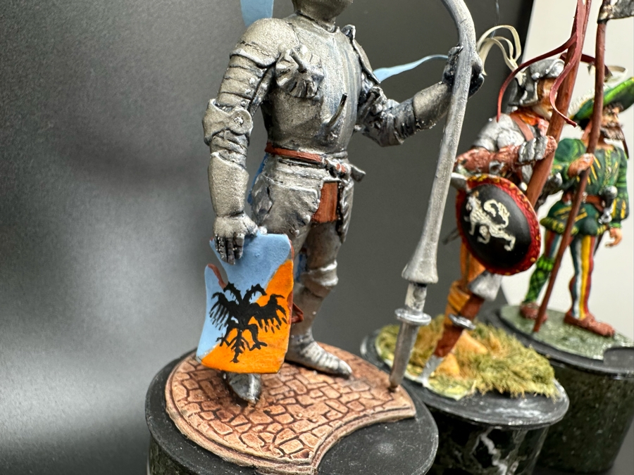 Hand Painted Metal Tin Miniature Military Figurines Toy Soldiers By Dr. David D. Michaels 4.5H [Photo 5]