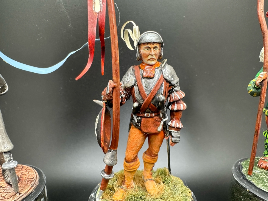 Hand Painted Metal Tin Miniature Military Figurines Toy Soldiers By Dr. David D. Michaels 4.5H [Photo 6]