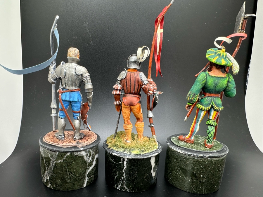 Hand Painted Metal Tin Miniature Military Figurines Toy Soldiers By Dr. David D. Michaels 4.5H [Photo 11]