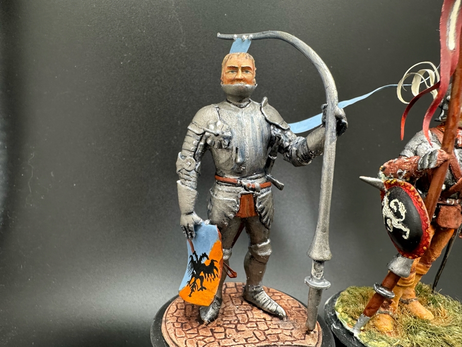 Hand Painted Metal Tin Miniature Military Figurines Toy Soldiers By Dr. David D. Michaels 4.5H [Photo 4]