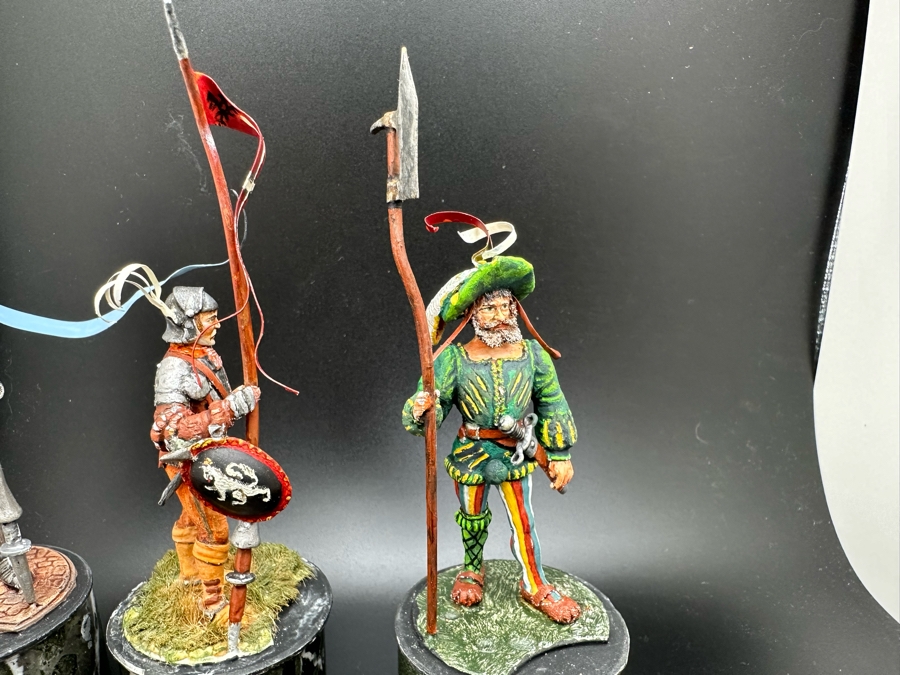 Hand Painted Metal Tin Miniature Military Figurines Toy Soldiers By Dr. David D. Michaels 4.5H [Photo 9]