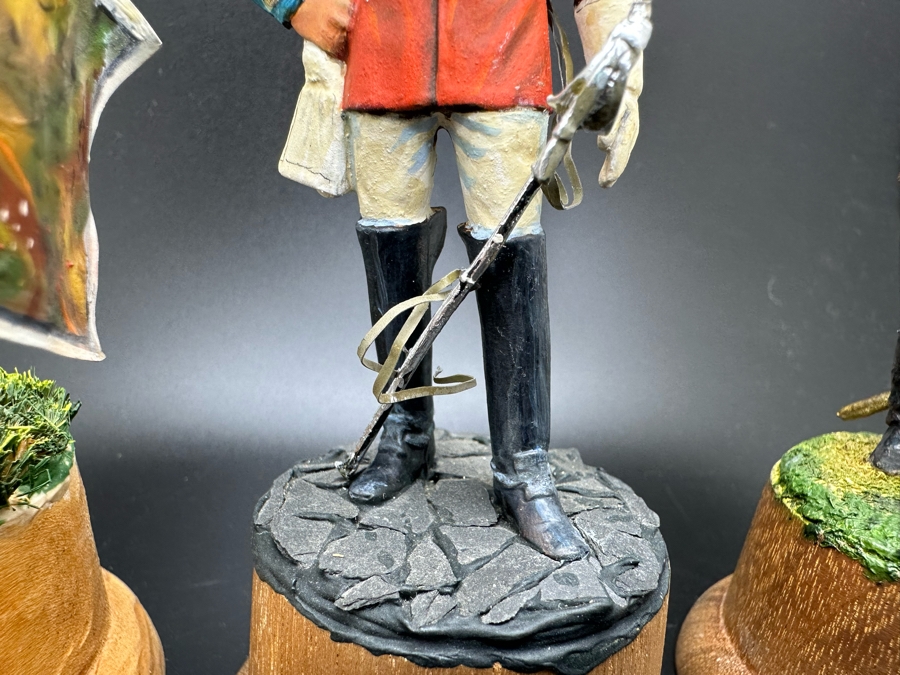 Hand Painted Metal Tin Miniature Military Figurines Toy Soldiers By Dr. David D. Michaels 4.5H [Photo 9]