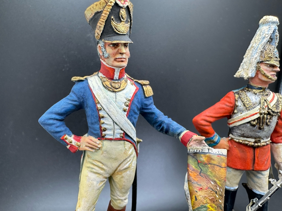 Hand Painted Metal Tin Miniature Military Figurines Toy Soldiers By Dr. David D. Michaels 4.5H [Photo 6]