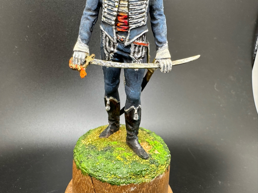 Hand Painted Metal Tin Miniature Military Figurines Toy Soldiers By Dr. David D. Michaels 4.5H [Photo 12]