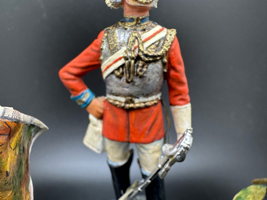 Hand Painted Metal Tin Miniature Military Figurines Toy Soldiers By Dr. David D. Michaels 4.5H [Photo 8]