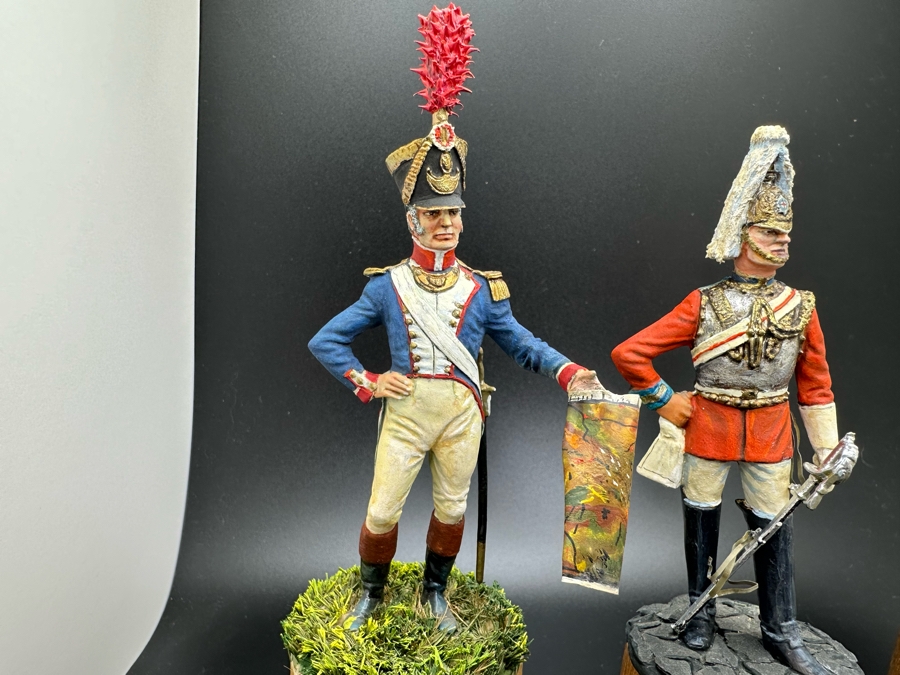Hand Painted Metal Tin Miniature Military Figurines Toy Soldiers By Dr. David D. Michaels 4.5H [Photo 3]