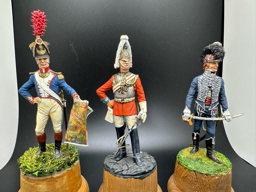 Hand Painted Metal Tin Miniature Military Figurines Toy Soldiers By Dr. David D. Michaels 4.5H [Photo 4]