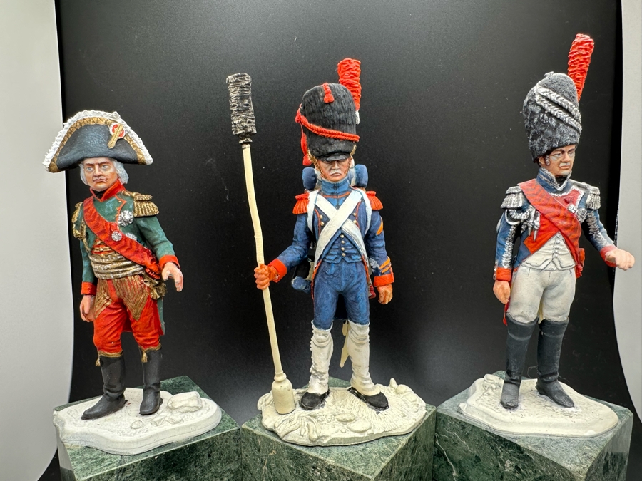 Hand Painted Metal Tin Miniature Military Figurines Toy Soldiers By Dr. David D. Michaels 4.5H [Photo 3]