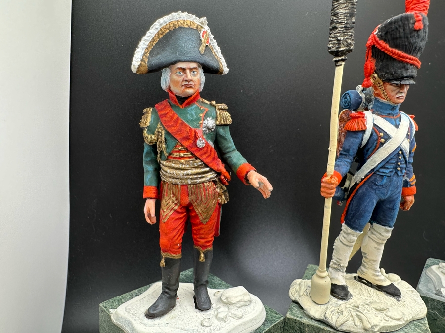 Hand Painted Metal Tin Miniature Military Figurines Toy Soldiers By Dr. David D. Michaels 4.5H [Photo 4]