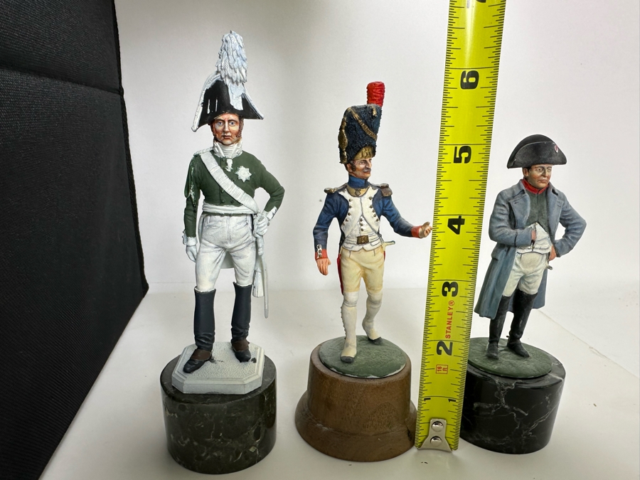 Hand Painted Metal Tin Miniature Military Figurines Toy Soldiers By Dr. David D. Michaels 4.5H [Photo 14]