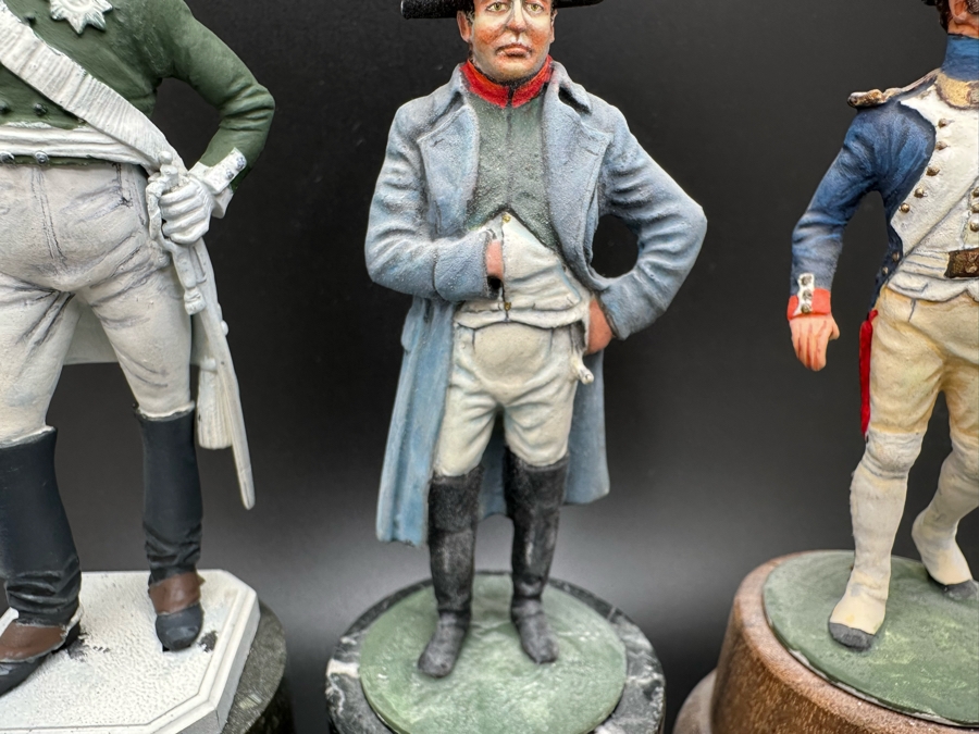 Hand Painted Metal Tin Miniature Military Figurines Toy Soldiers By Dr. David D. Michaels 4.5H [Photo 4]