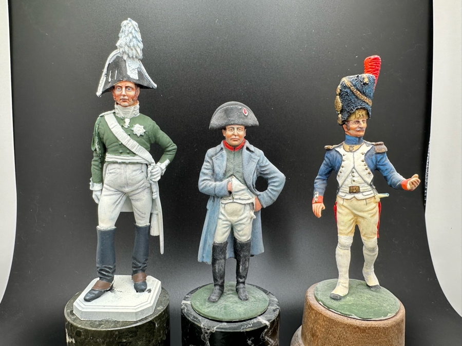 Hand Painted Metal Tin Miniature Military Figurines Toy Soldiers By Dr. David D. Michaels 4.5H [Photo 3]