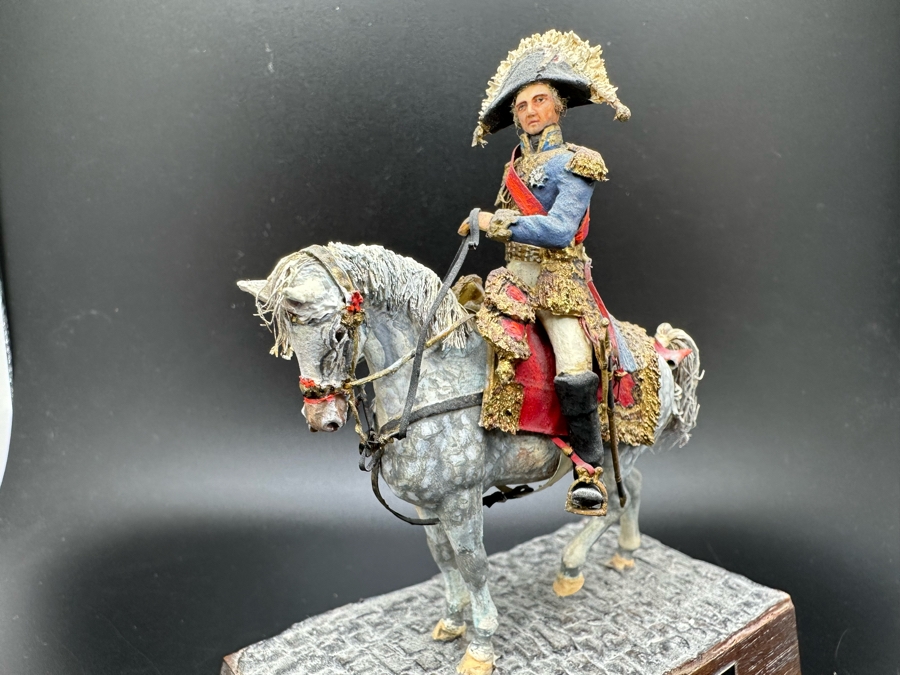 Hand Painted Historex Plastic Miniature Military Figurine Berthier Toy Soldier On Horse By Dr. David D. Michaels 5W X 5.5H [Photo 6]