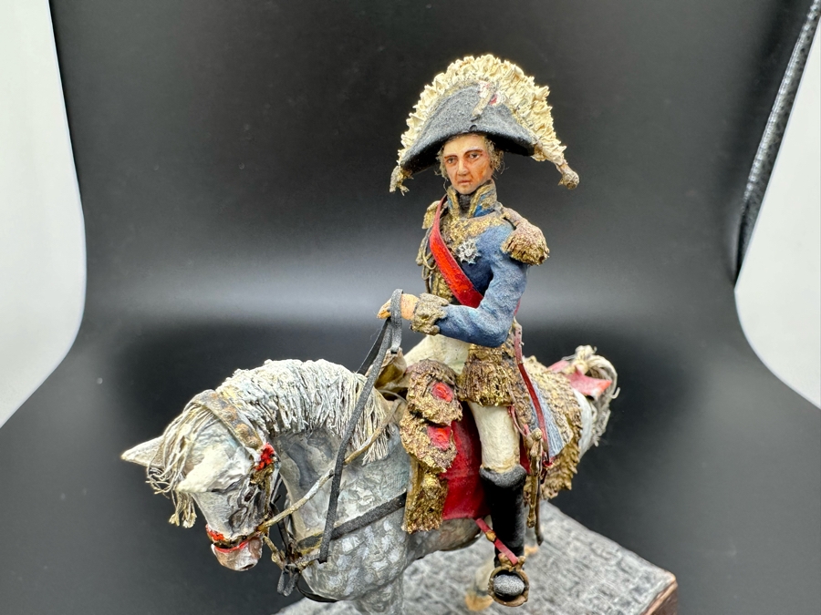 Hand Painted Historex Plastic Miniature Military Figurine Berthier Toy Soldier On Horse By Dr. David D. Michaels 5W X 5.5H [Photo 17]