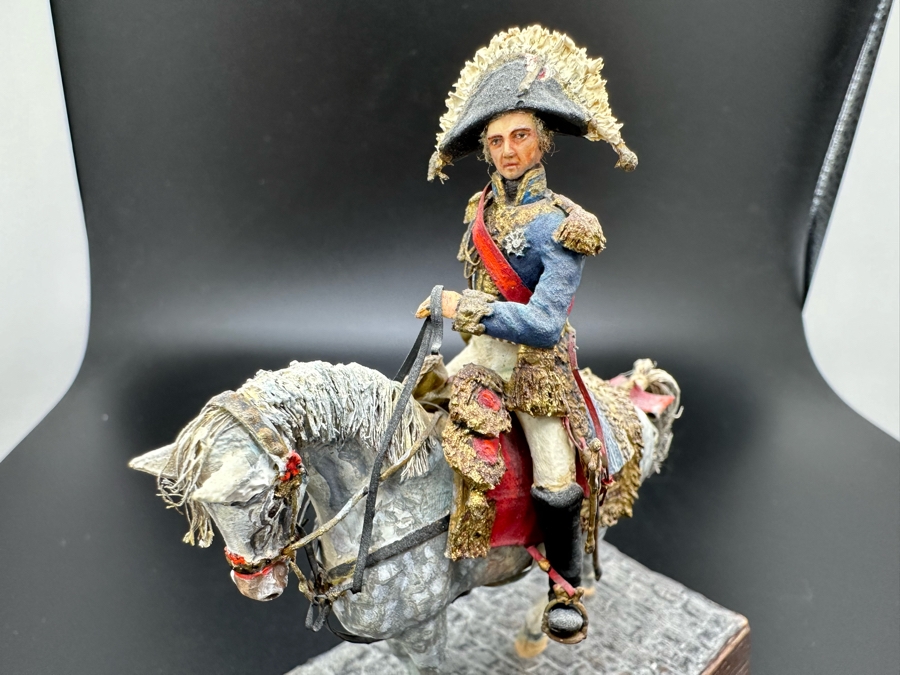 Hand Painted Historex Plastic Miniature Military Figurine Berthier Toy Soldier On Horse By Dr. David D. Michaels 5W X 5.5H [Photo 18]