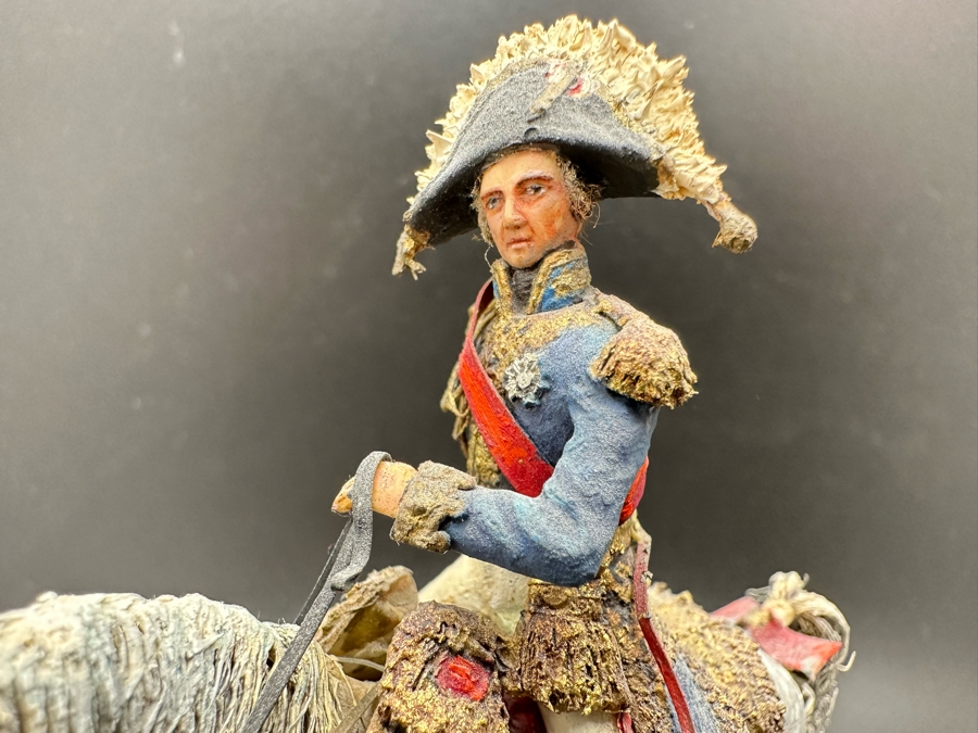 Hand Painted Historex Plastic Miniature Military Figurine Berthier Toy Soldier On Horse By Dr. David D. Michaels 5W X 5.5H [Photo 9]