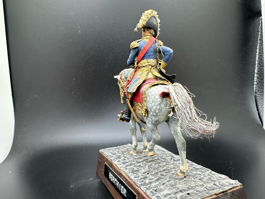 Hand Painted Historex Plastic Miniature Military Figurine Berthier Toy Soldier On Horse By Dr. David D. Michaels 5W X 5.5H [Photo 16]