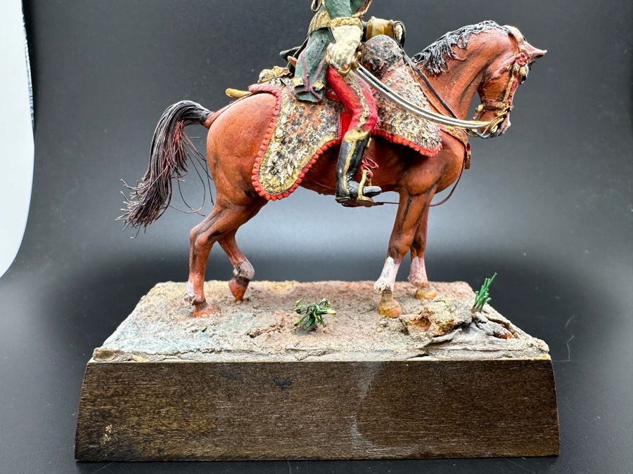 Hand Painted Historex Plastic Miniature Military Figurine Bessieres Toy Soldier On Horse By Dr. David D. Michaels 5W X 5.5H [Photo 11]