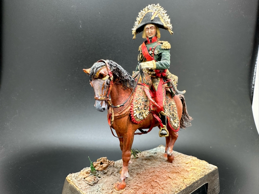 Hand Painted Historex Plastic Miniature Military Figurine Bessieres Toy Soldier On Horse By Dr. David D. Michaels 5W X 5.5H [Photo 6]