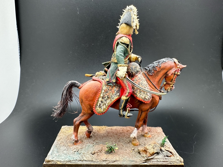 Hand Painted Historex Plastic Miniature Military Figurine Bessieres Toy Soldier On Horse By Dr. David D. Michaels 5W X 5.5H [Photo 10]
