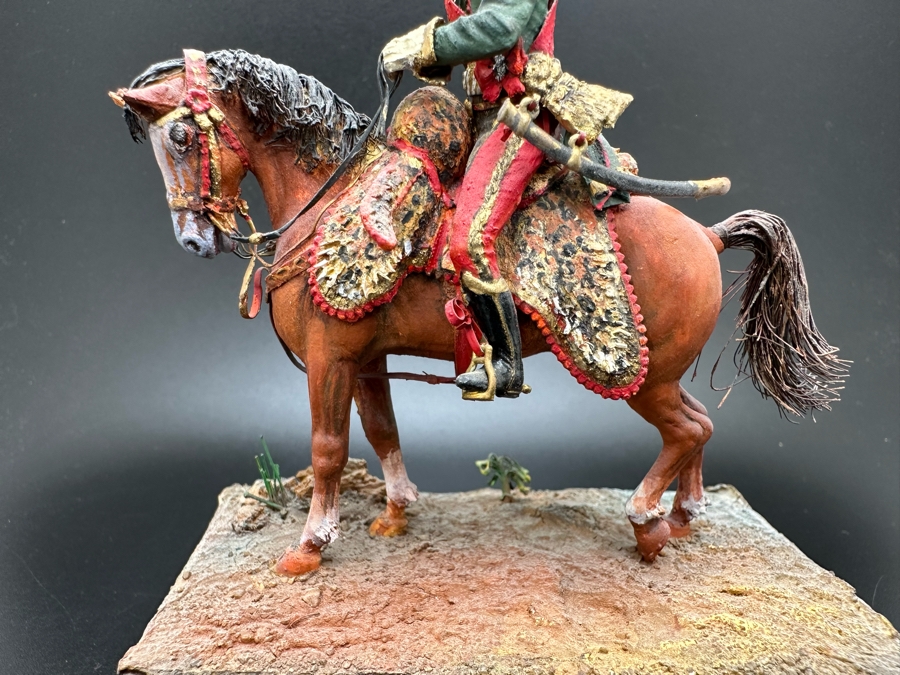 Hand Painted Historex Plastic Miniature Military Figurine Bessieres Toy Soldier On Horse By Dr. David D. Michaels 5W X 5.5H [Photo 5]