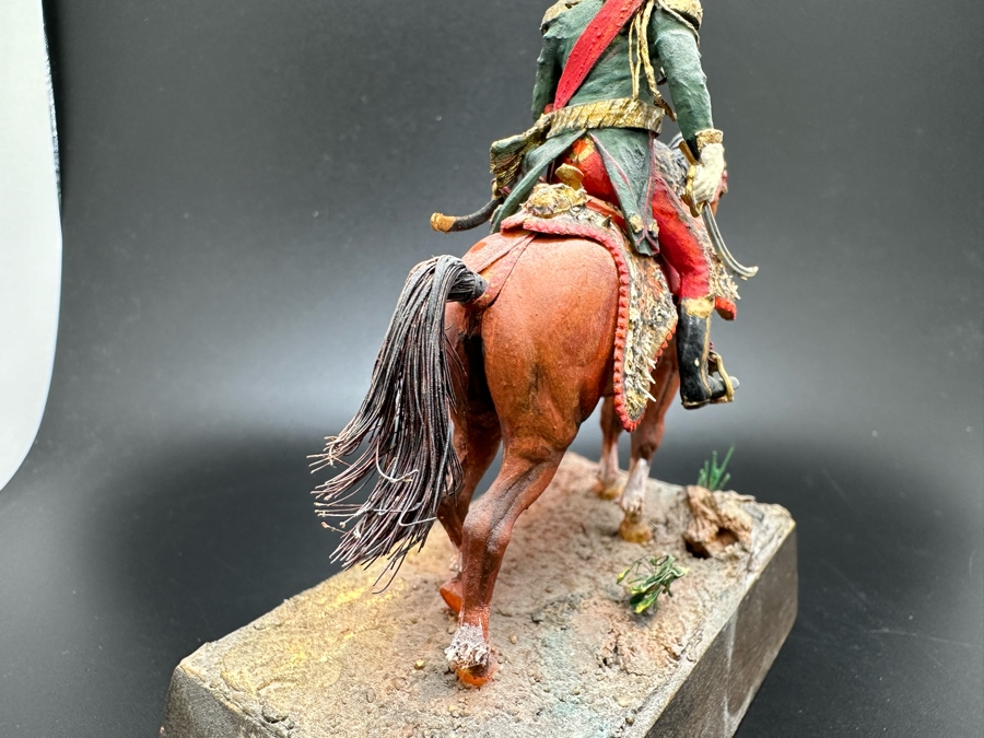 Hand Painted Historex Plastic Miniature Military Figurine Bessieres Toy Soldier On Horse By Dr. David D. Michaels 5W X 5.5H [Photo 12]