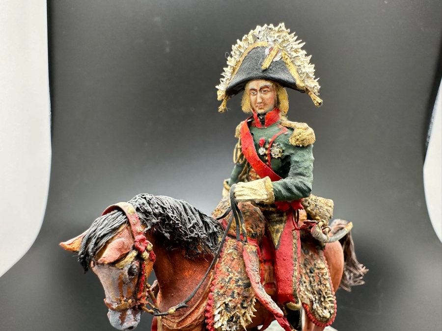Hand Painted Historex Plastic Miniature Military Figurine Bessieres Toy Soldier On Horse By Dr. David D. Michaels 5W X 5.5H [Photo 8]