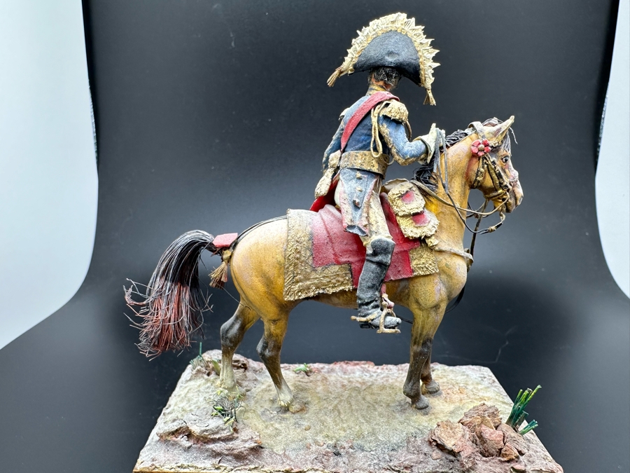 Hand Painted Historex Plastic Miniature Military Figurine Soult Toy Soldier On Horse By Dr. David D. Michaels 5W X 5.5H [Photo 8]