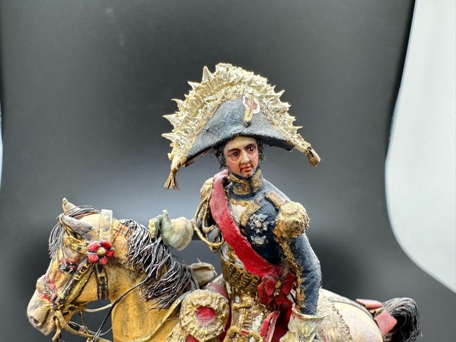 Hand Painted Historex Plastic Miniature Military Figurine Soult Toy Soldier On Horse By Dr. David D. Michaels 5W X 5.5H [Photo 5]