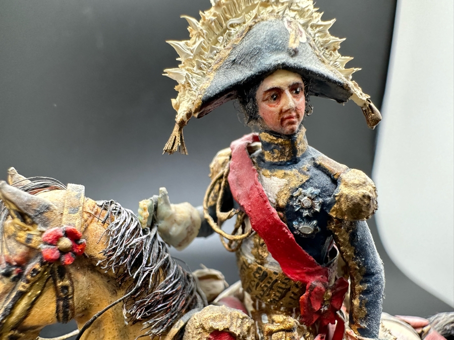 Hand Painted Historex Plastic Miniature Military Figurine Soult Toy Soldier On Horse By Dr. David D. Michaels 5W X 5.5H [Photo 6]