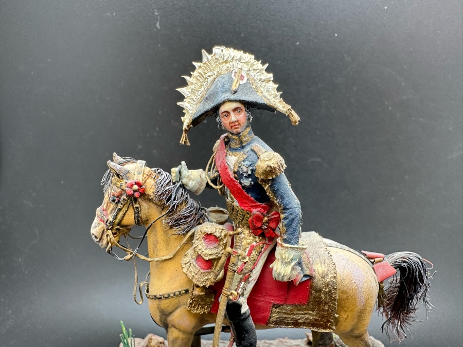 Hand Painted Historex Plastic Miniature Military Figurine Soult Toy Soldier On Horse By Dr. David D. Michaels 5W X 5.5H [Photo 4]