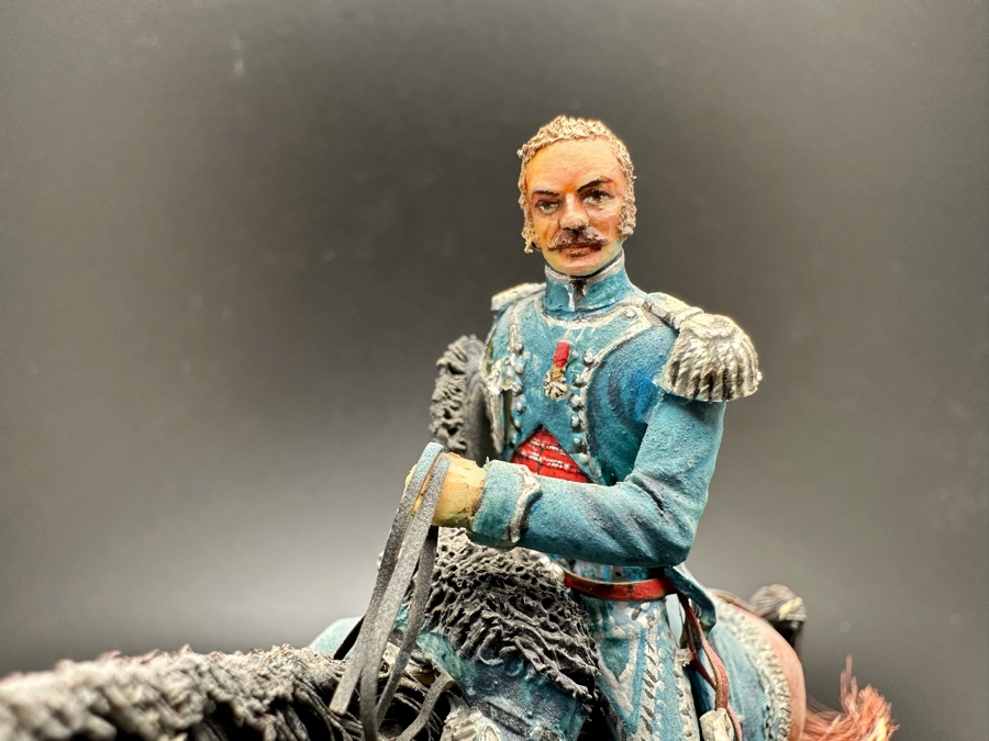 Hand Painted Historex Plastic Miniature Military Figurine Off. D'Ordonnance Toy Soldier On Horse By Dr. David D. Michaels 5W X 5.5H [Photo 5]
