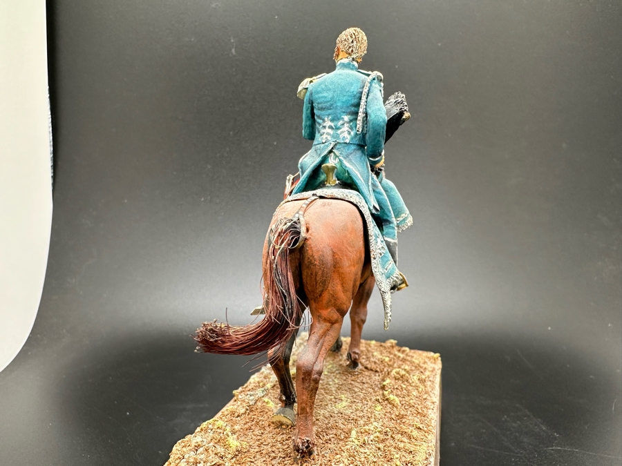 Hand Painted Historex Plastic Miniature Military Figurine Off. D'Ordonnance Toy Soldier On Horse By Dr. David D. Michaels 5W X 5.5H [Photo 7]