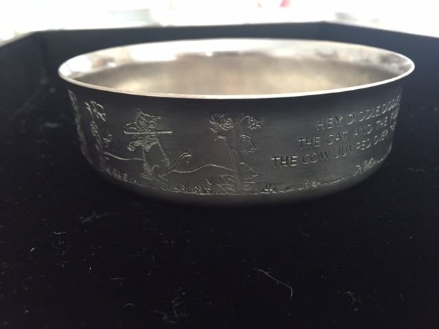 Child's WM A Rogers Silverplate Plate and Bowl Hey Diddle Diddle [Photo 12]