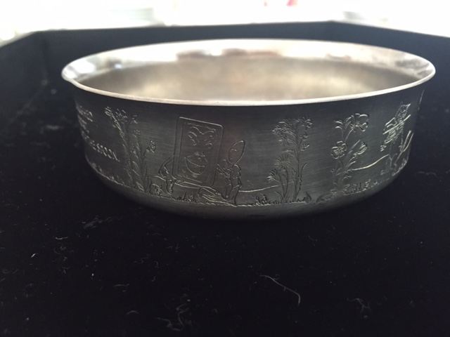 Child's WM A Rogers Silverplate Plate and Bowl Hey Diddle Diddle [Photo 11]