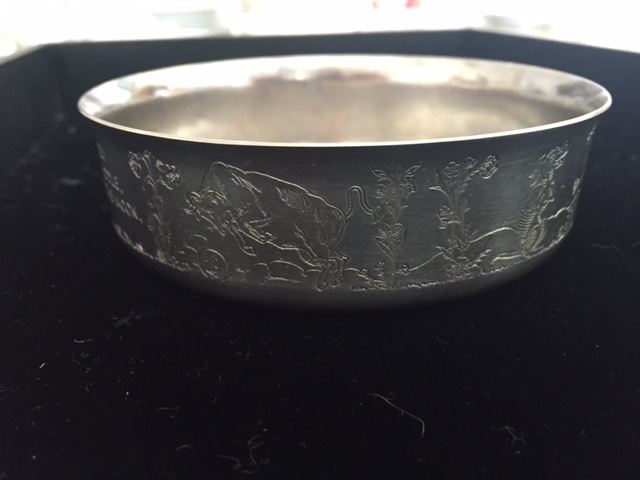 Child's WM A Rogers Silverplate Plate and Bowl Hey Diddle Diddle [Photo 9]