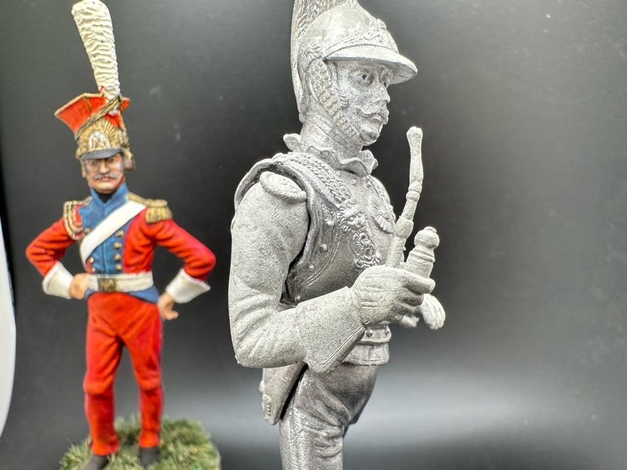 Hand Painted Metal Tin Miniature Military Figurines Toy Soldiers By Dr. David D. Michaels (One Unpainted Figurine) 4.5H [Photo 10]