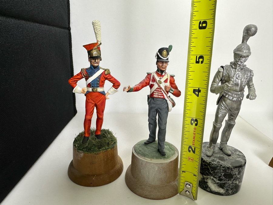 Hand Painted Metal Tin Miniature Military Figurines Toy Soldiers By Dr. David D. Michaels (One Unpainted Figurine) 4.5H [Photo 14]